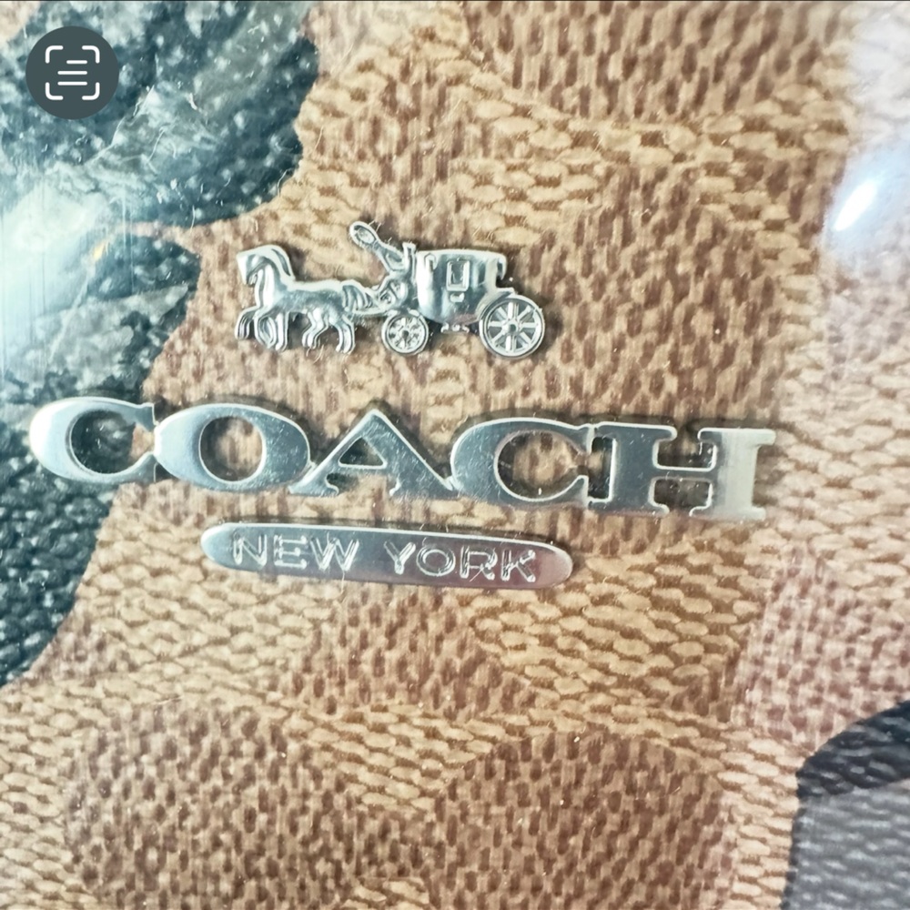 Coach Mini Jamie Camera Bag In Signature Canvas With Bow Print CY778 Black Tan - Picture 4 of 9